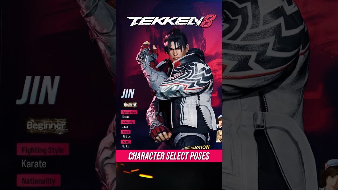 TEKKEN 8  All Character Select Poses & Animations - BETA Version