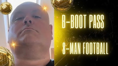 8-Man Football: Throwing B-Boot Pass v. 2 Safeties