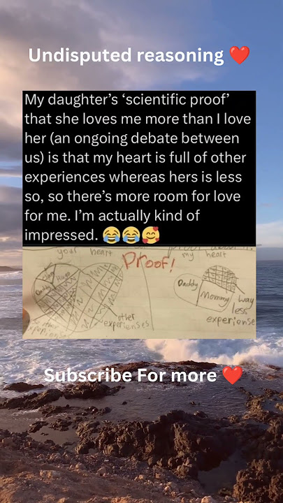 Love's scientific proof ❤️😂 #love #daughter #family #heart #mother #motherhood #cute #hearttouching