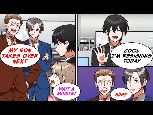 Manga Dub] I saved his company, but he made his son CEO, so I quit