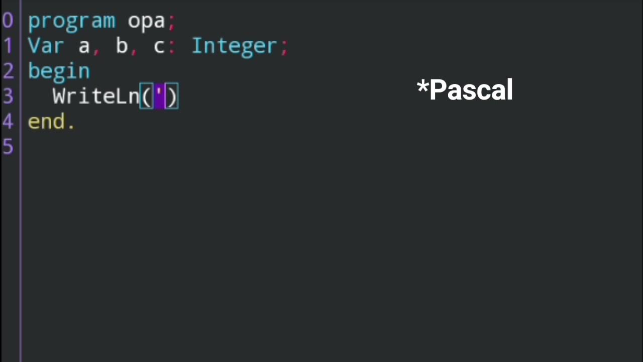 Одна и та же программа на Pascal и Python 3.9 (В программе на Python ...