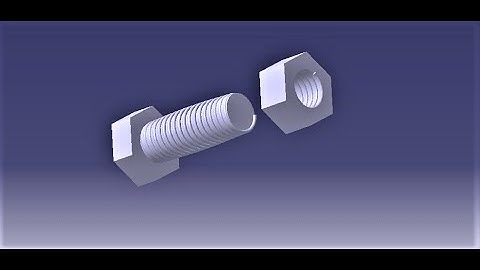 Learn to design Nut and Bolt using Catia V5