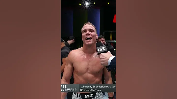 Nate Landwehr is electric on the  #UFCVegas40 #sho...