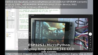 ESP32S3/MicroPython display bmp on ili9341 LCD