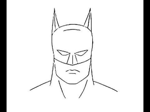 Cute Batman Drawing - Cartoon Style