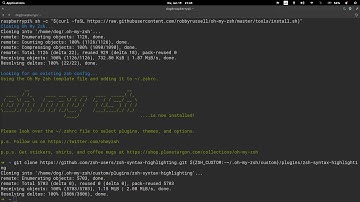 Installing oh-my-zsh on raspberrypi rpi