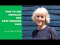 How to use the mihealth to help reduce pain after exercise