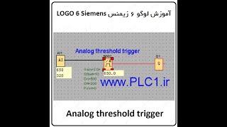 LOGO 6 Siemens Education , 8 , Analog threshold trigger