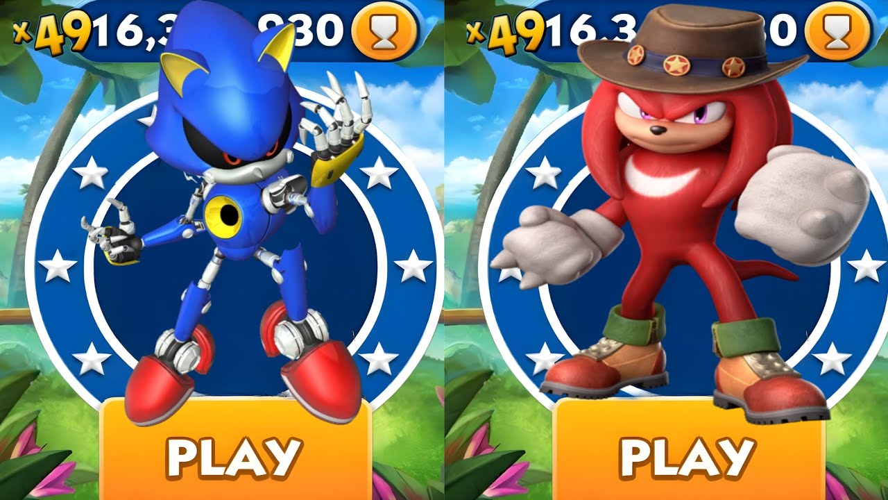 Sonic Dash - Metal Sonic VS Series Knuckles _ Movie Sonic vs All Bosses ...