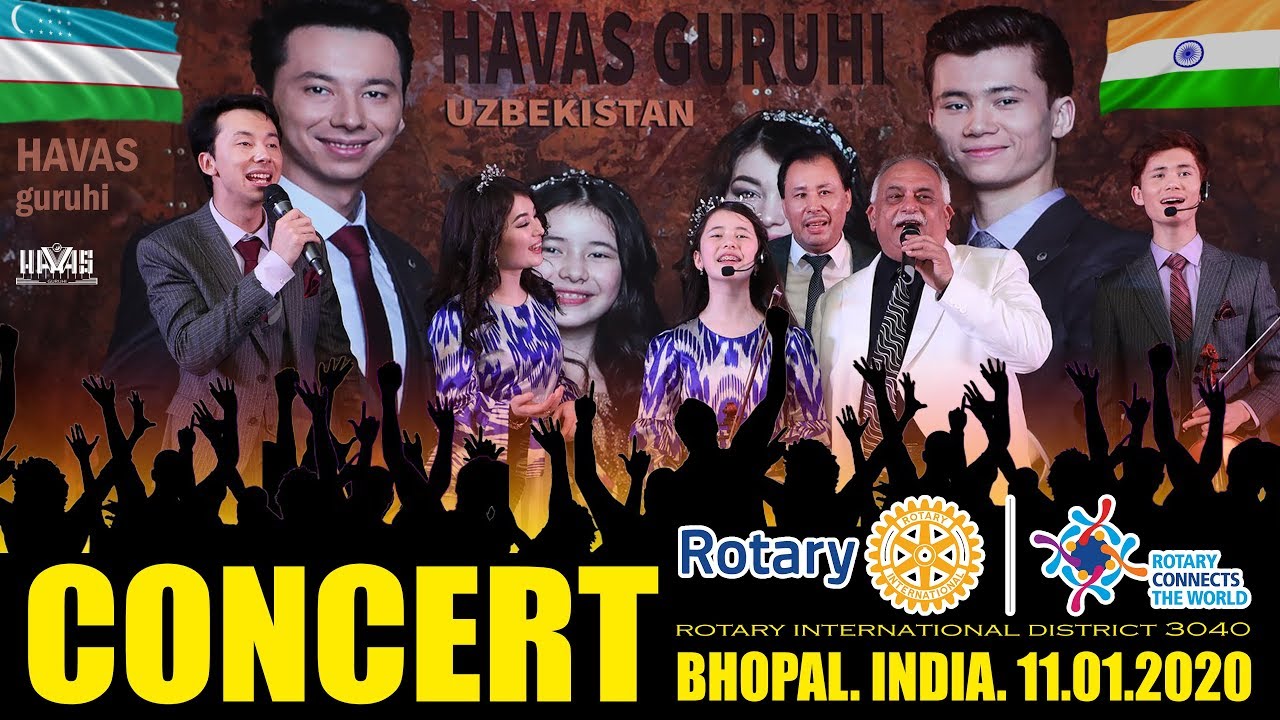 HAVAS guruhiCONCERT in BHOPALIndiaRotary international district 304011012020