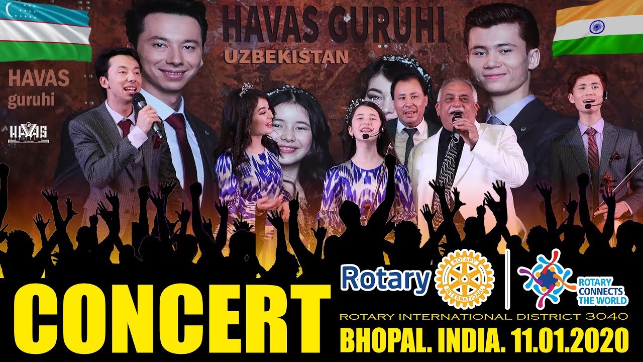 HAVAS guruhi/CONCERT in BHOPAL/India/Rotary international district 3040/11.01.2020