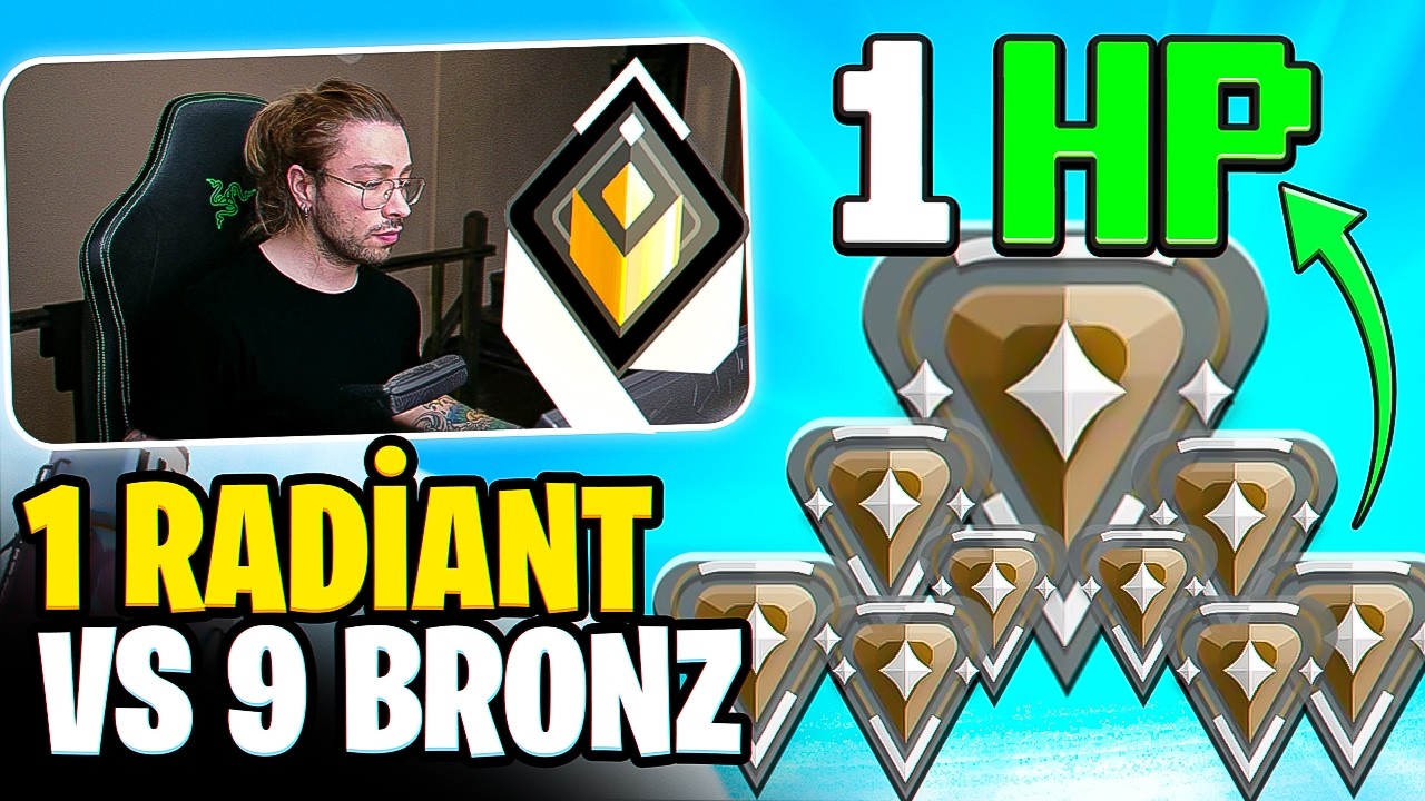 1 COMBATRY vs 9 BRONZ ama bronzlar 1 CAN! | Valorant