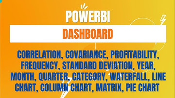 PowerBI - Correlation, Covariance, Profitability, Frequency, Standard Deviation