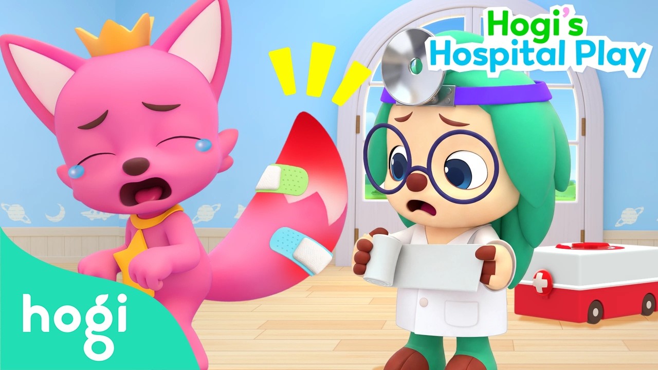 [NEW✨] 😩 CRACK! My Tail Is Hurt!｜Hogi's Hospital Play 🚑｜Boo Boo for Kids｜Hogi Pinkfong