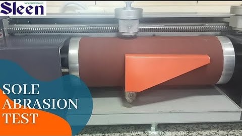 Sole Abrasion Test - Sleen India | Complete Footwear Testing | #leather #footwear #testingvideo