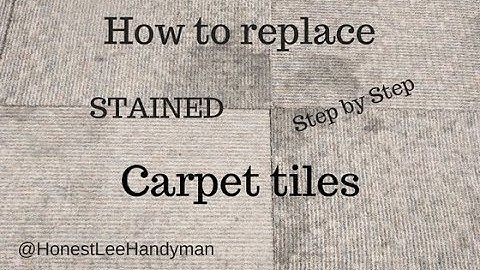 How to remove and replace carpet tiles / Handyman shows how / Step by Step