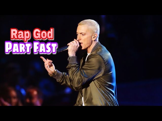 Eminem - Rap God ( Live Part Fast ) class=