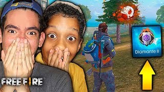 THEDONATO Y SU PRIMO ISAAC JUEGAN EN CLASIFICATORIA Y SUBEN A DIAMANTE 2 EN FREE FIRE *epico*