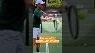 The secret to forehand power: