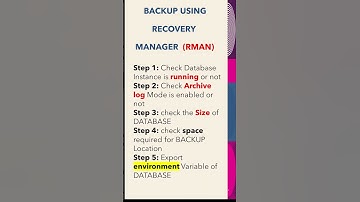ORACLE DATABASE RMAN BACKUP IN REAL TIME - PART 1