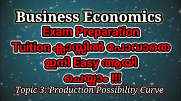 Business Economics | KTU | Engineering S3 | Production Possibility Curve | Topic 3 | In Malayalam