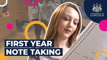 First Year Lectures: Note Taking | Eleanor Hall | University of Lincoln