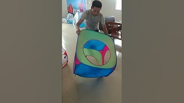 Folding Steps for Kids Play Tent