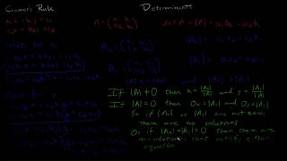 Cramer's Rule Easy Derivation