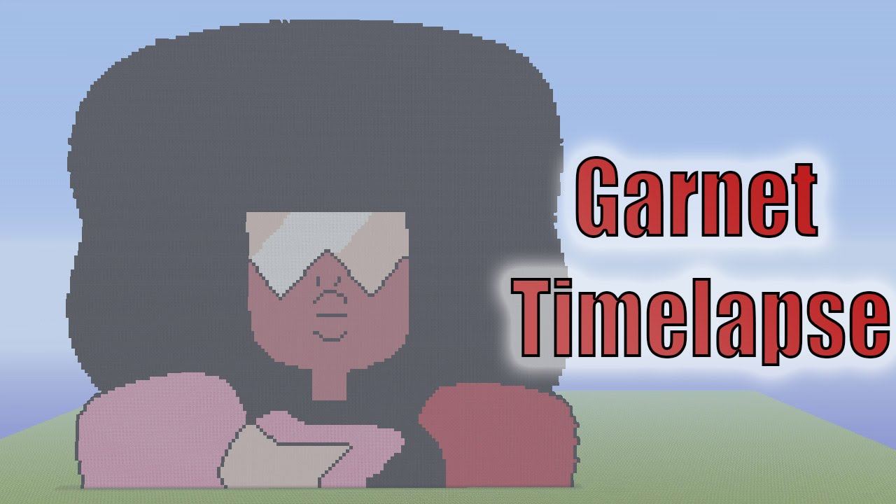 Minecraft Pixel Art Timelapse: Garnet (Steven Universe)
