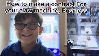 How to create a contract for your claw machine business