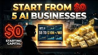 5 Zero-Cost AI Businesses You Can Start easily (No Money Needed)