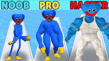 😂😂😂NOOB vs PRO vs HACKER in Poppy Playtime Run 3D