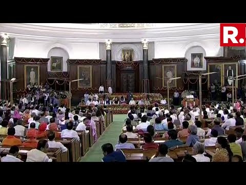 NDA Parliamentary Meet Underway In The Central Hall Of Parliament