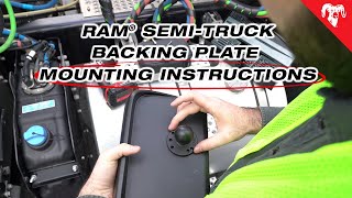 RAM® Semi-Truck Backing Plate | Mounting Instructions by RAM Mounts 343 views 1 month ago 1 minute, 19 seconds