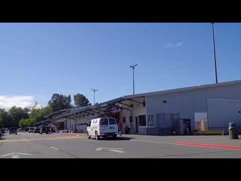 Comox BC Airport YQQ Driving Around Terminal Vancouver Island Canada