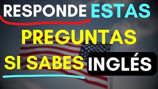 Responde estas preguntas si 🧠sabes inglés 🔥✅