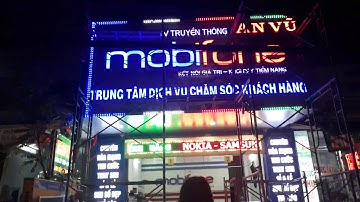 XEM THI CÔNG LẮP ĐẶT LÀM BIỂN QUẢNG CÁO ĐẸP