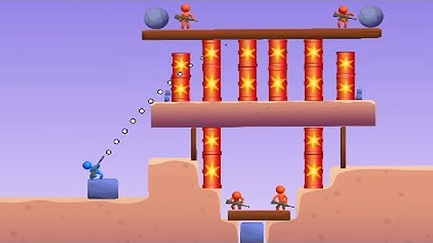 Bazooka Boy Gameplay Walkthrough Part 1 Level 1-24 (IOS/Android) #gameplay #android #puzzle