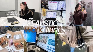 REALISTIC work diaries 💻🧸; days of a ui/ux designer, balancing two jobs, shopping & more screenshot 4