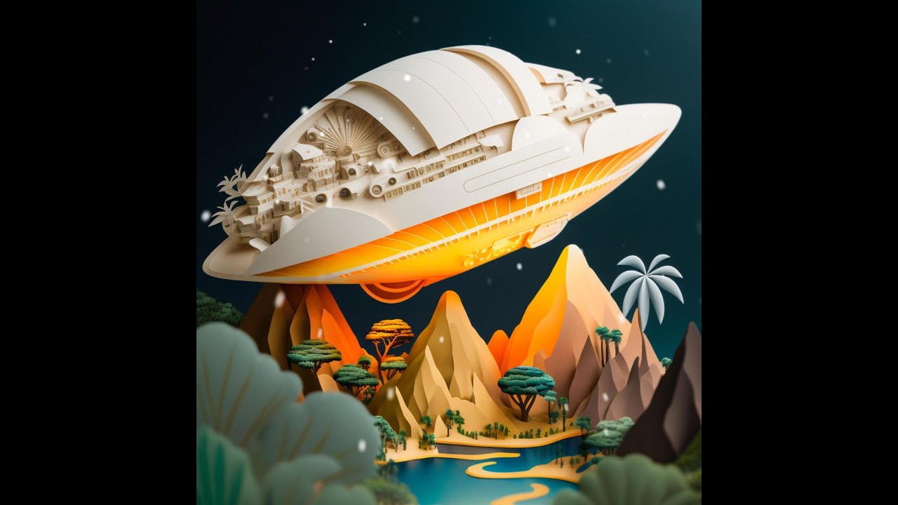 "Fhloston Paradise" AI Art rendered via Midjourney and CapCut