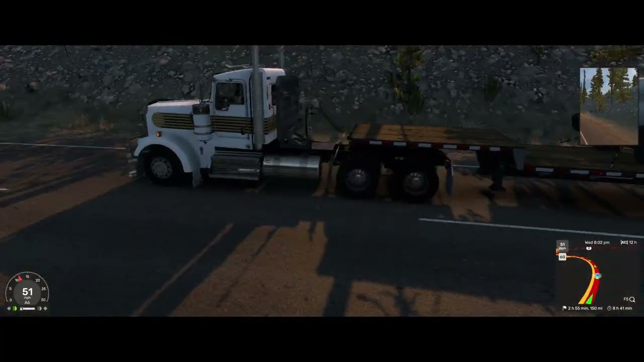 American Truck Sim ASMR Missoula, MT to Grangeville, ID