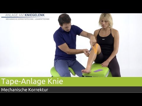 Kinesiologie-Tape Anlage Kniegelenk