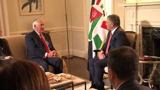 Secretary Tillerson Meets King Hussein of Jordan