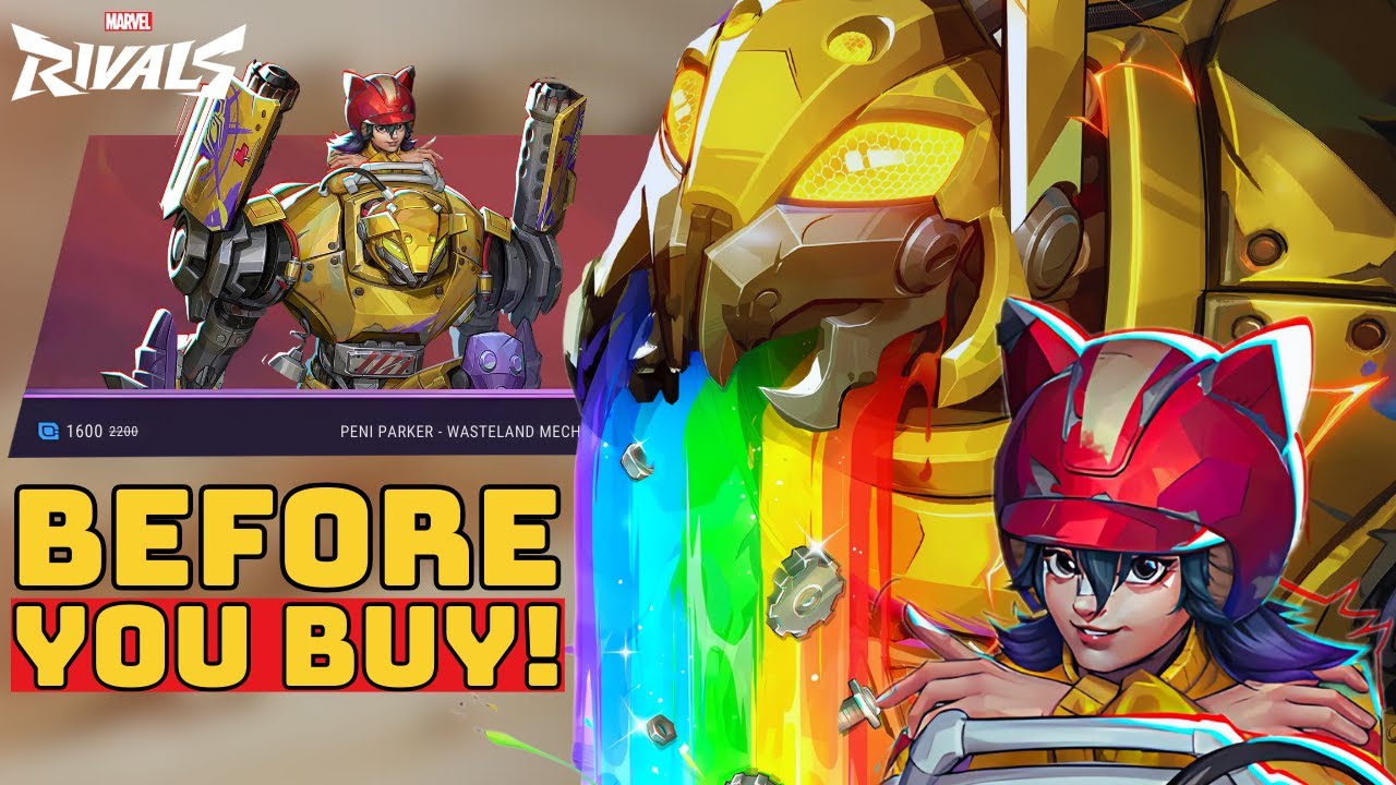 Peni Parker Wasteland Mech Skin Showcase | Before You Buy - Marvel ...