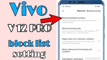 How to Add & Remove Blacklist No in Vivo Mobile