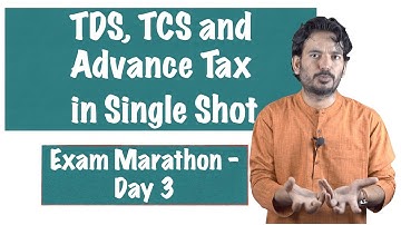 DT TDS,TCS and Advance tax _Marathon #Day3 | Dont miss Live session _ ca cma cs nov/dec 2022