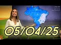 PREVISÃO DO TEMPO- DOMINGO 05/04/26