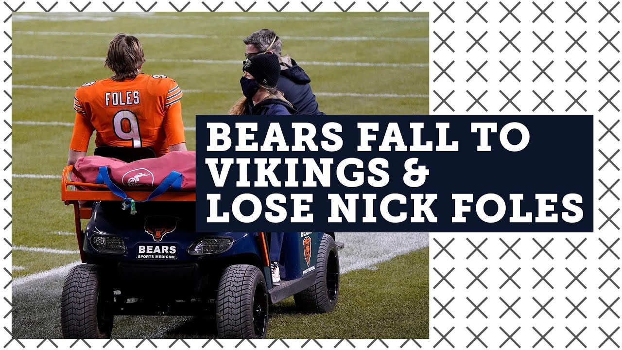 Nick Foles injured, carted off late in fourth quarter of Chicago Bears ...