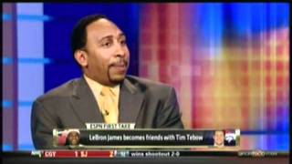 LeBron James and Tim Tebow Friends?  First Take discuss
