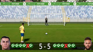 eFootball 2024 - Cristiano RONALDO 🆚 NEYMAR JR PENALTY CHALLENGE - PENALTY SHOOTOUT